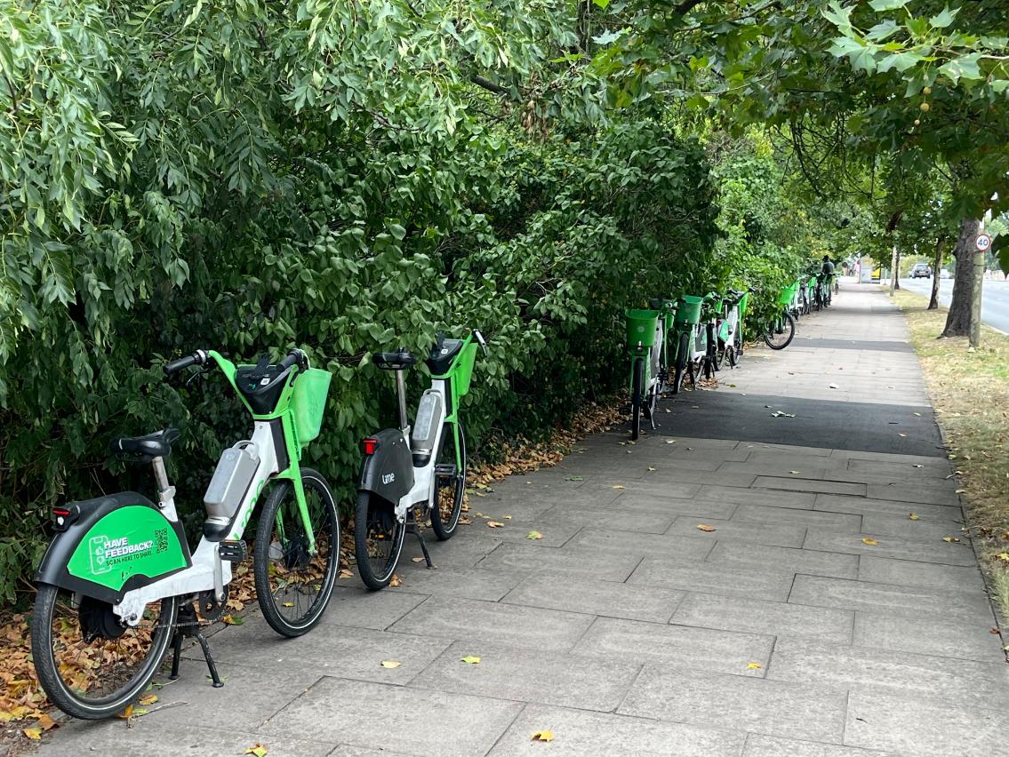 Lime bikes at Chiswick Bridge 1_web