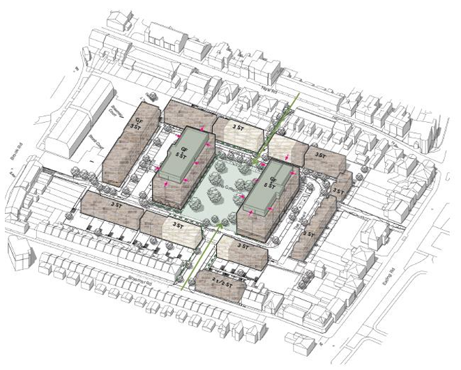 Griffin Park site layout
