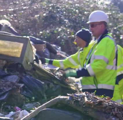 Fly tipping in Church Road Crandofrd 2