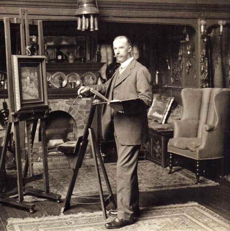 Bedford Park Society - Blair Leighton in studio