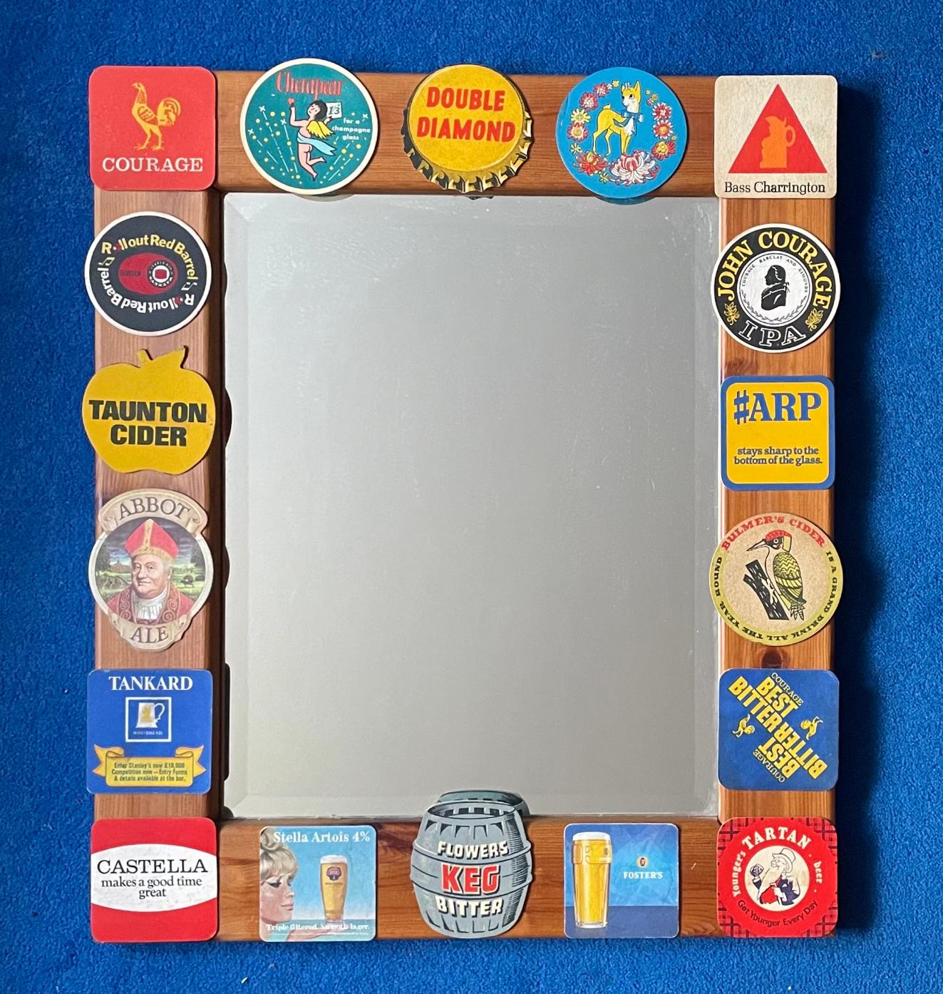 Madeleine Marsh - beer mats mirror