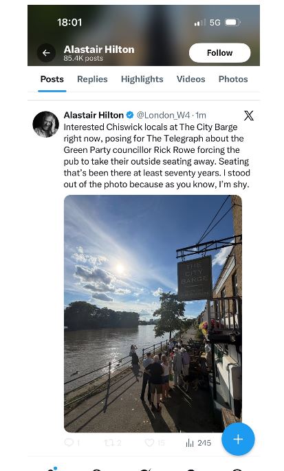 Riverside pubs - Alastair Hilton tweet 2