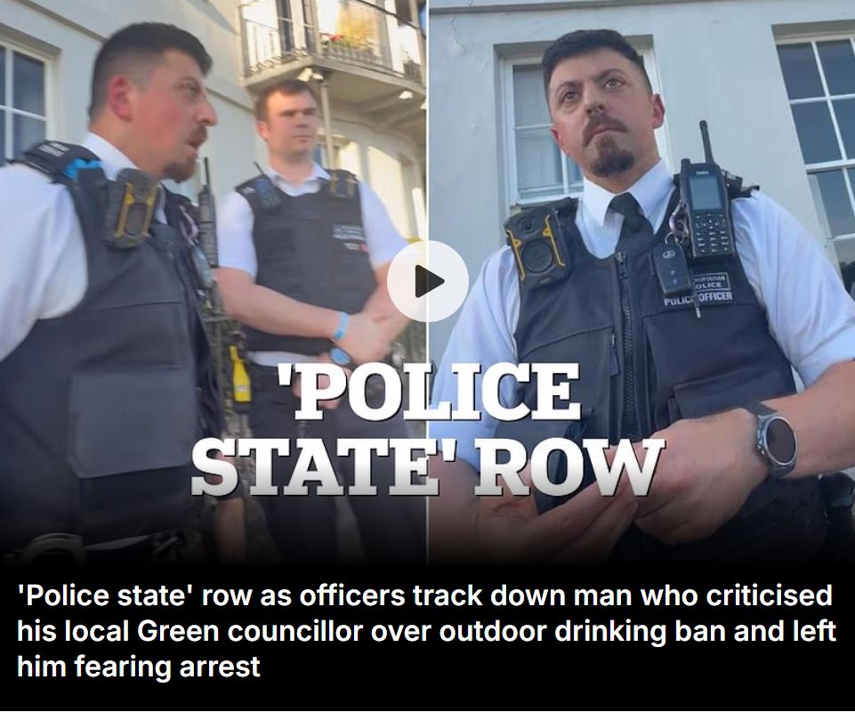 Riverside pubs - Police State coverage Daily Mail