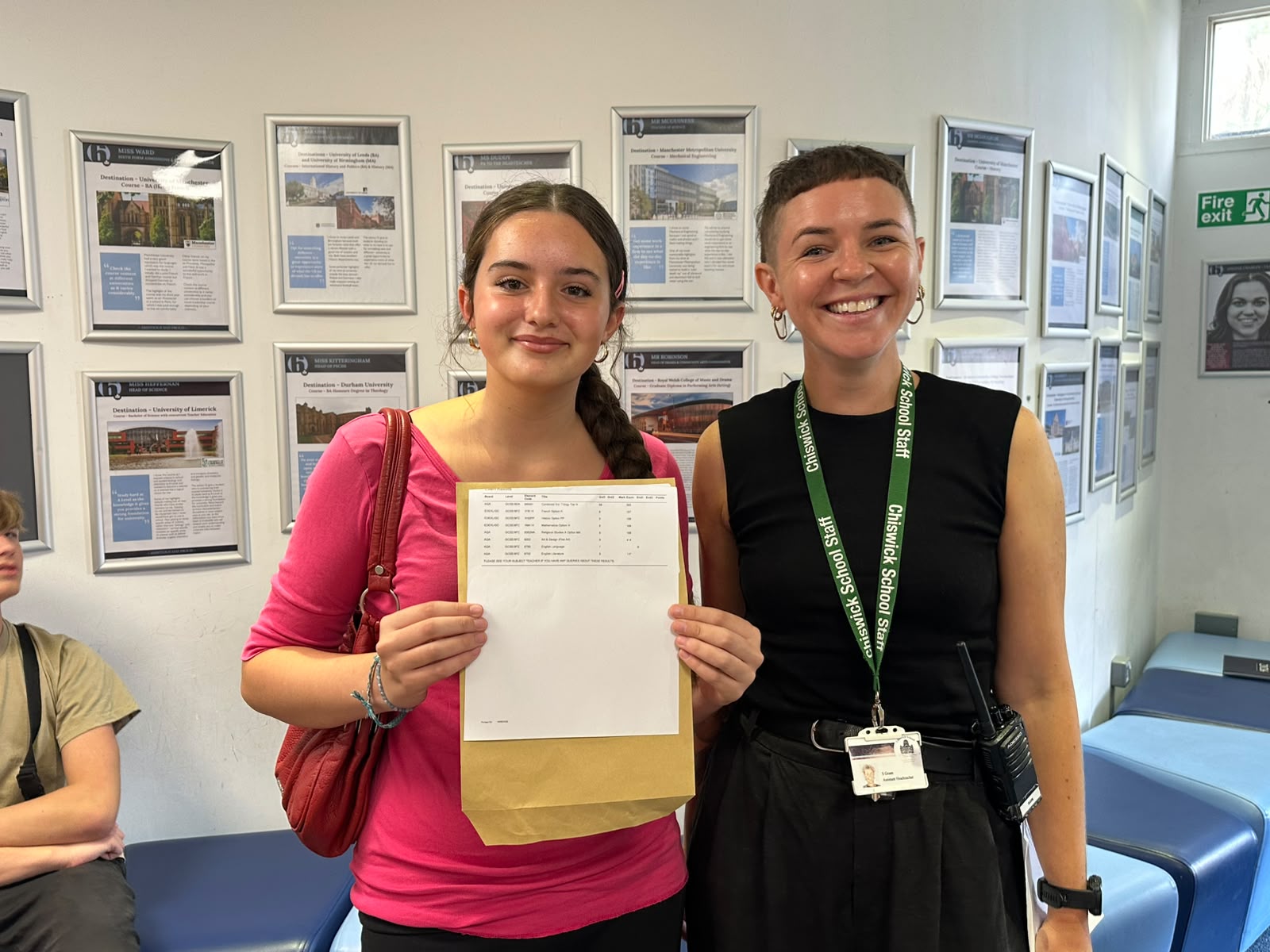 Chiswick School GCSE results -Sura L - 9, 9, 9, 9, 8, 8, 8, 8, 7