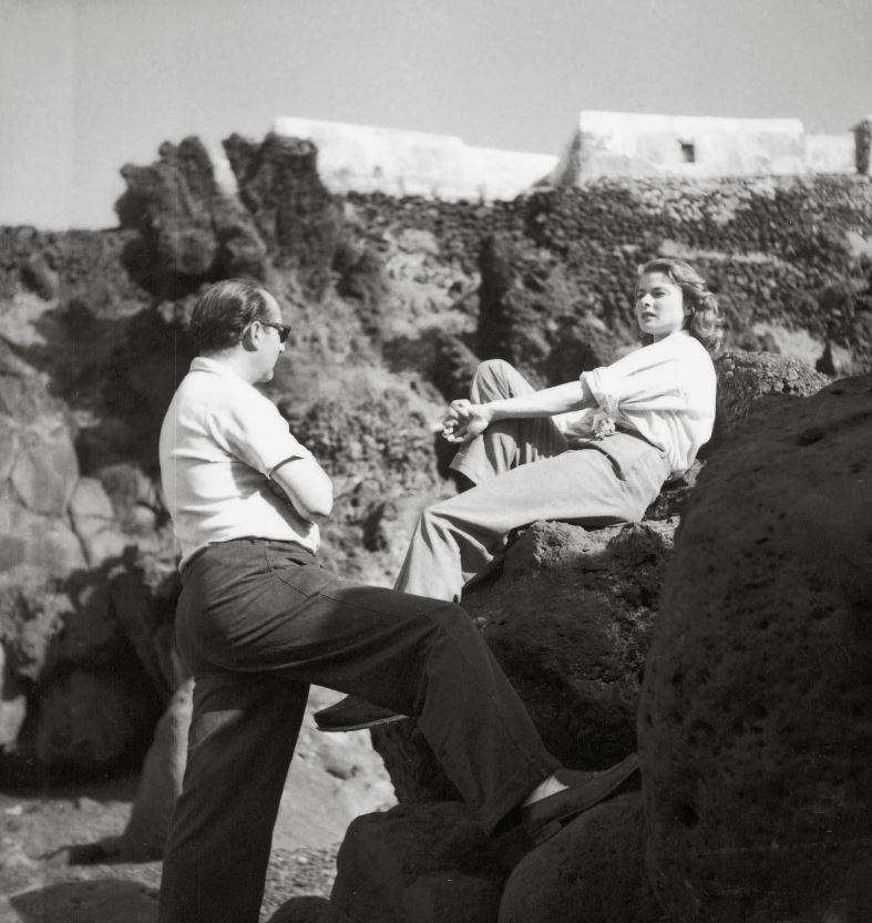 Ingrid Bergman with Roberto Rossellini - Stromboli 2