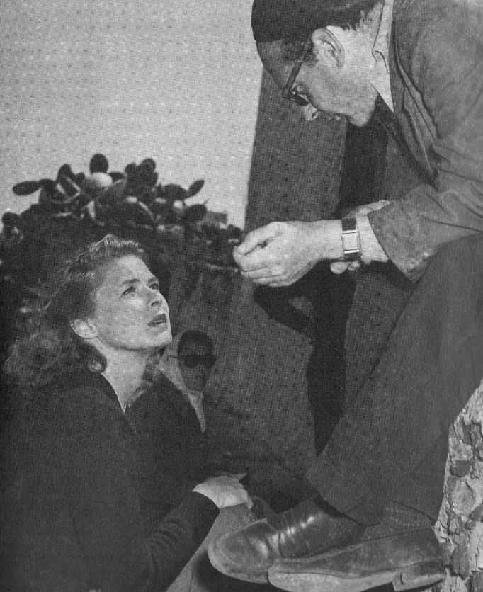 Ingrid Bergman with Roberto Rossellini - Stromboli